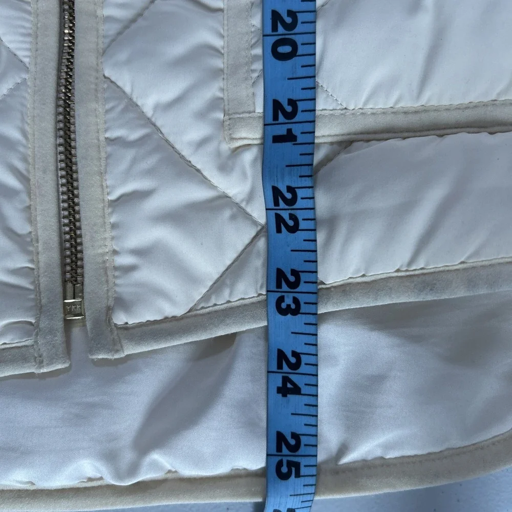 J Crew Mercantile Quilted Vest Womens M Beige Preppy Lightweight  Retrocore‎